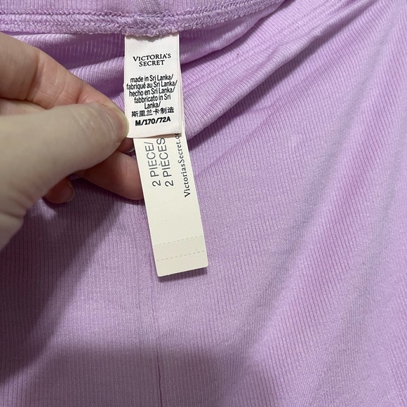 Victorias Secret ribbed modal tee shirt set size medium NWT - Picture 9 of 10
